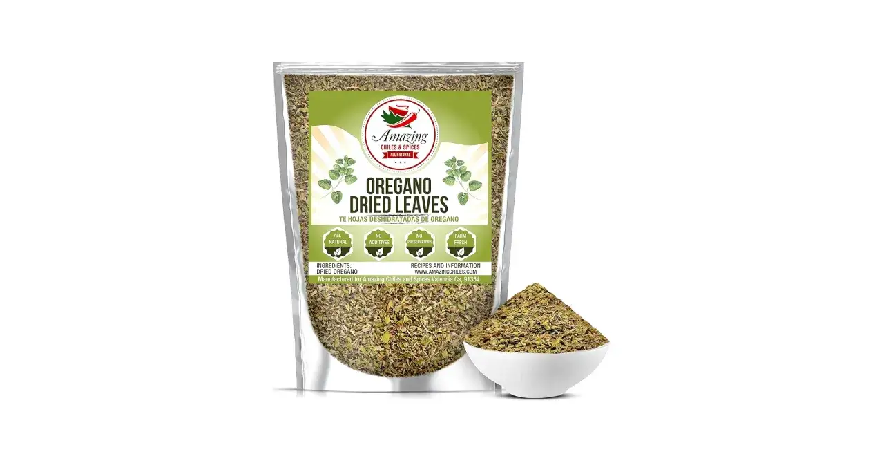 Beutel mit getrocknetem Oregano, frisch oder getrocknet, für die Küche.